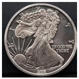 13.2oz Liberty silver round