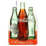 Metal 18x28 Coca Cola bottles sign