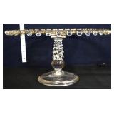 Vntage candlewick 11.5in diameter cake stand