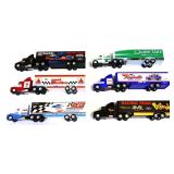 Lot of 6 die cast semi trucks