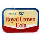 Vntg metal 19.25x13 Royal Crown Cola sign