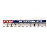 Vntg metal 41x3x6 Atlas AC Belts display rack
