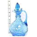 Fenton Salem blue drape cruet