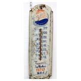 Vntg metal 8x27 Pepsi Weather thermometer
