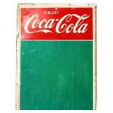 Vtg 20x28 Coca Cola menu board