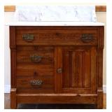 Vintage marble top wash stand