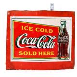 Metal 14.5x12.5 Ice Cold Coca Cola sign