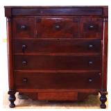 American Empire mahogany early chest see pics