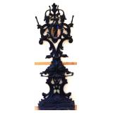 Vintage Victorian cast iron hall tree