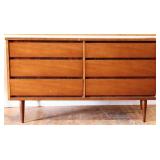 MCM Bassett 6 drawer flat front dresser