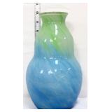 Fenton 10in Dave Fetty Caribbean Day vase