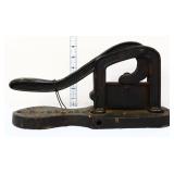 Vntg Perfection iron tobacco cutter