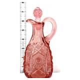 Vntg IG pink octagon cruet