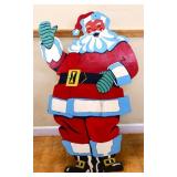 Vintage die cut wood 40.5x24 easel back Santa