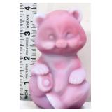 Fenton blue burmese sitting teddy bear figure