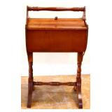 Vintage lift lid sewing stand