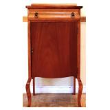 Vintage 1 door music cabinet