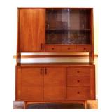 MCM Kroehler 2 piece china cabinet see photos