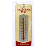 Vntg metal 10x25.5 Royal Crown Cola therometer