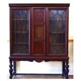 1920s 2 door china cabinet see photos