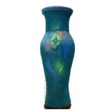 24in ceramic multi color matte finish vase