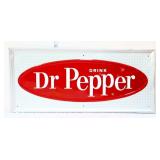 Vntg metal 27x12 Dr Pepper sign
