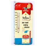 Vtg metal 6.25x13.5 Philip Morris Marlboro therm