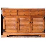 Vintage Ethan Allen shutter door buffet