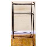 Vintage black metal record player stand see pics