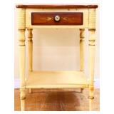 Vintage Hitchcock single drawer nightstand
