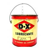 Vntg 10lb DX Lubricants Grease can