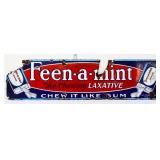 Vntg porcelain 30x8 Feen-A-Mint sign