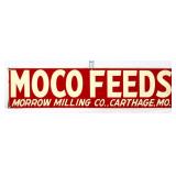 Vntg metal 24x6 Moco Feeds sign