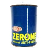 Vntg 1qt DuPont Zerone Anti-Freeze can, no top