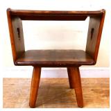 Vintage wood phone table