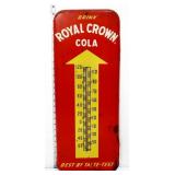 Vntg metal 10x25.5 Royal Crown Cola thermoeter