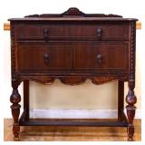 1920s 2 drawer server