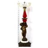 Vintage 22in cherub base smoke stand NO SHIPPING
