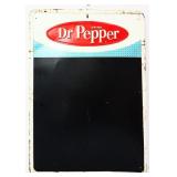 Vntg metal 19x26.5 Dr Pepper menu board