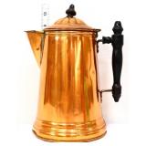 Vintage 10in copper coffee pot