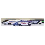 Lot of 6 die cast toy semi trucks