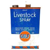 Vntg 1gal Gulf Livestock Spray can