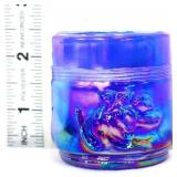 Blue carnival 2.5in toothpick holder