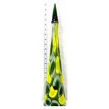 Murano MCM 19in green/yellow decanter