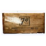 Vntg wood 7Up Bottling Co box