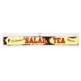 Vntg metal Salada Tea door push