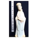 Lladro King Balthasar Natavity figure holding lamb