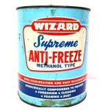Vntg 1gal Wizard Supreme Anti-Freeze can, no top