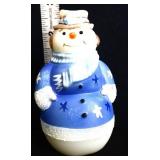 Fenton 3in boy snowman with blue sweater