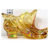 Fenton amber carnival slipper